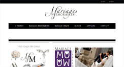 Desktop Screenshot of mariagesmemorables.com